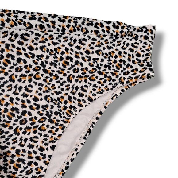 Xhilaration Juniors High-Leg High-Waist Animal Print Bikini Bottoms – 24W/26W - Picture 2 of 10